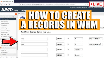 [🔴LIVE] How to create or add A record in WHM?