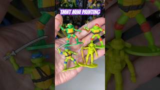 Custom painting TMNT mini figures! I may need a magnifying glass 🧐😅 #tmnt #toys #mini #custom