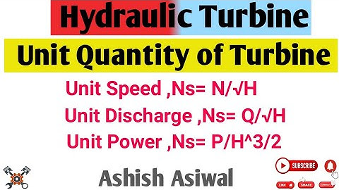 Unit Quantities of Turbine