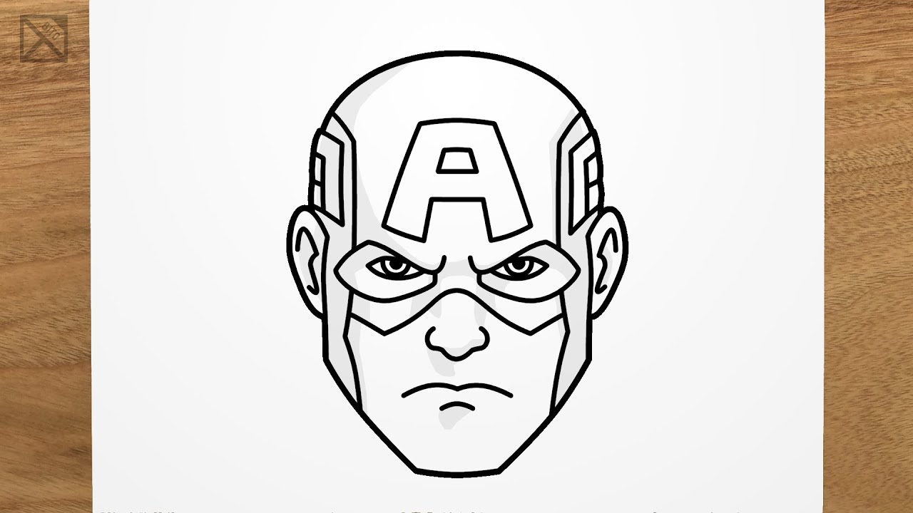 How to draw Captain America's shield - Sketchok easy drawing guides