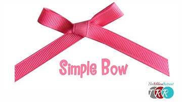 How to Make a Simple Bow - TheRibbonRetreat.com