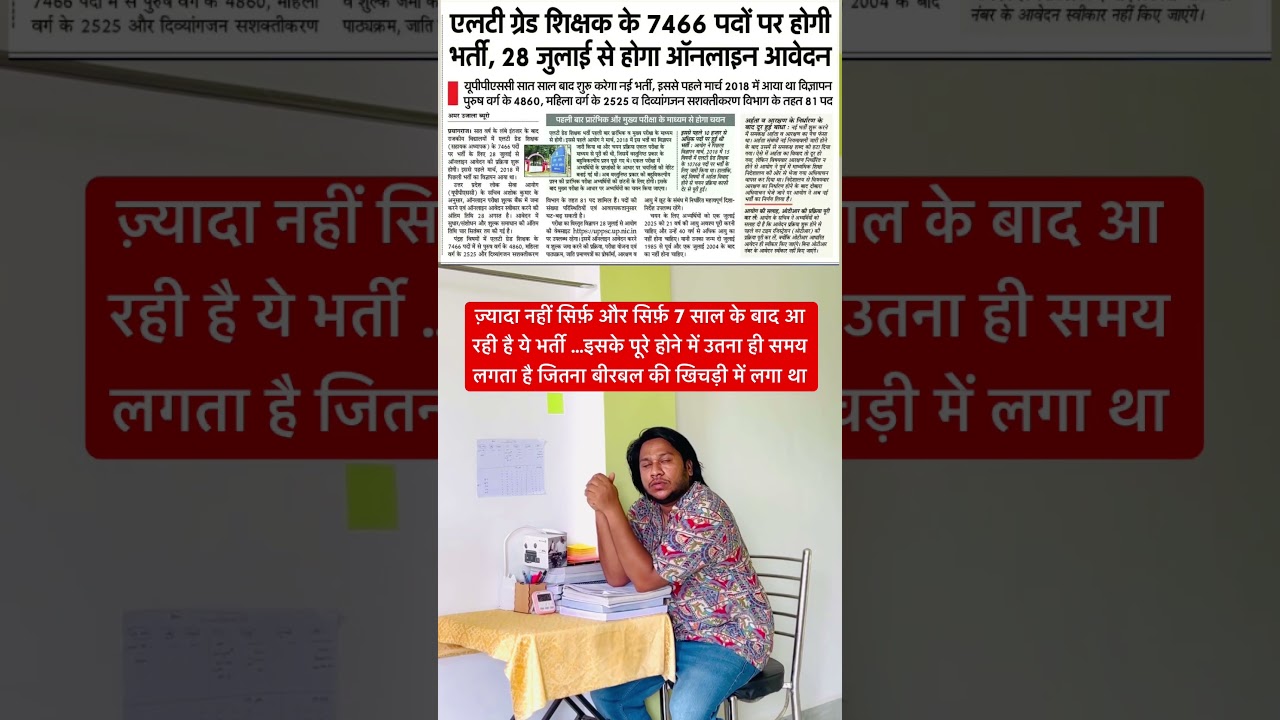 LT Grade New Vacancy UPPSC And Aspirants in Uttar Pradesh 