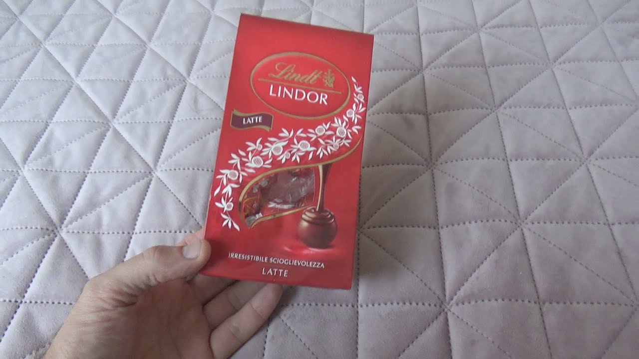 Lindt-Lindor Latte Chocolate 112 g Unboxing and Test - YouTube