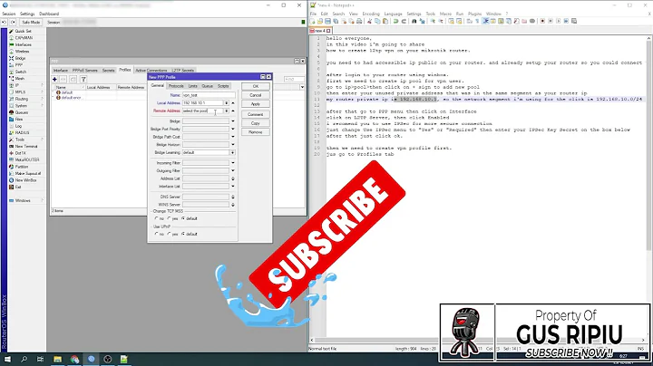 How To Create L2TP VPN On Mikrotik Router