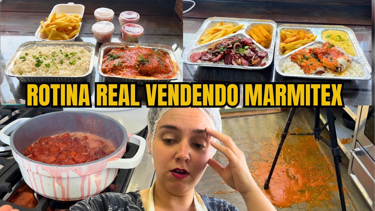 UM DIA CAÓTICO NA COZINHA: VENDENDO MARMITEX NO MEU DELIVERY EM CASA