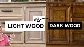 I'M IN LOVE WITH A STRIPPER!!  How to turn dark furniture into light wood