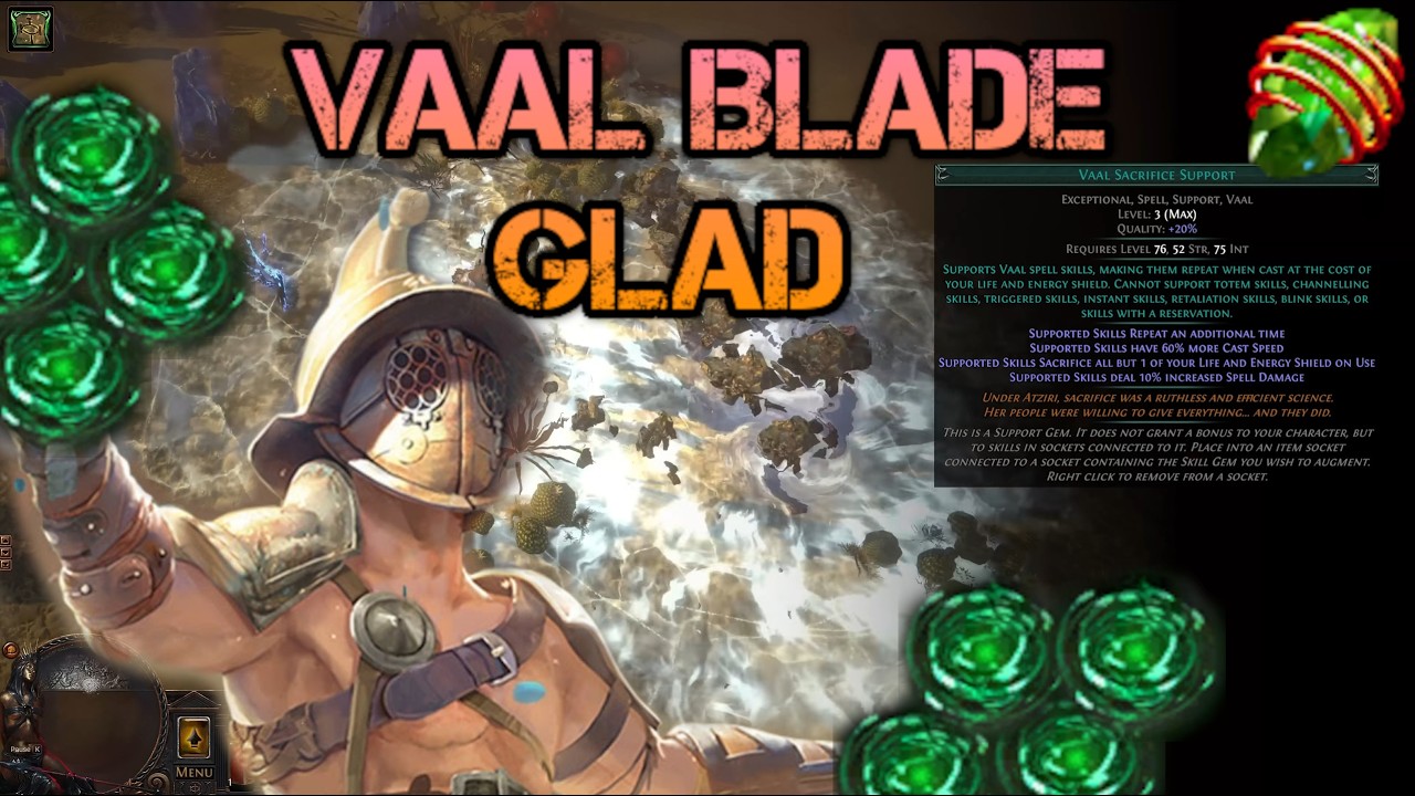 Vaal Blade Vortex Gladiator ~ My League Starter Plans