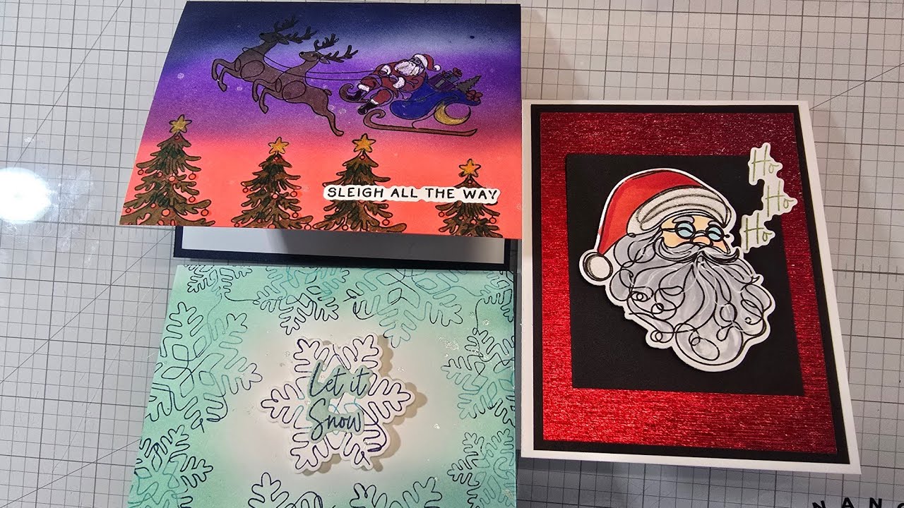 Simon Hurley Create Ho Ho Ho stamp & die bundle - YouTube