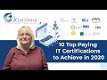 Top 10 Certifications For 2020 | CISSP, AWS, GoogleCloud, BigData DataSc, CRISC, CISM, PMP, CEH, CSM