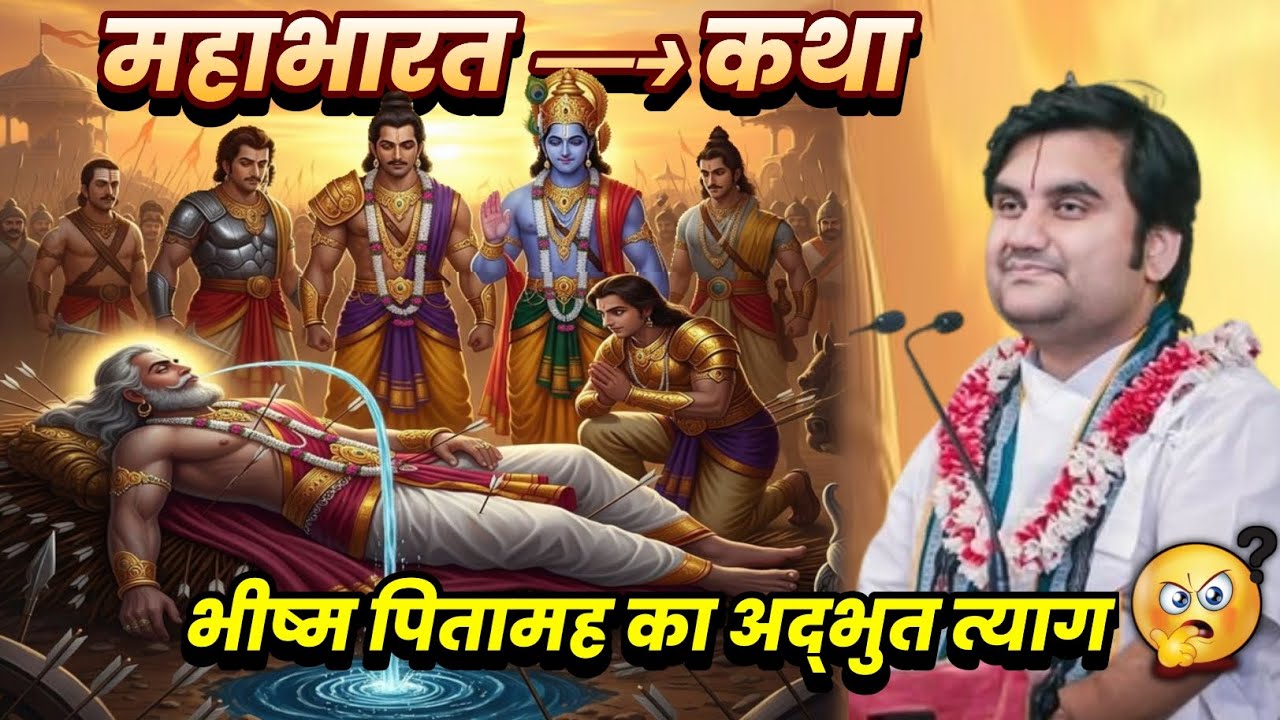 भीष्म पितामह का अद्भुत त्याग~ महाभारत कथा ||Bhishma Pitamah Katha – Mahabharat | Indresh Ji Maharaj