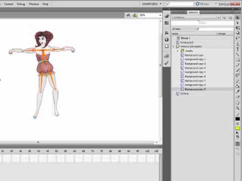 Tutorial de Flash CS5 - Trabalhar com animação de "bones" - YouTube