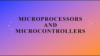 Week3 | Microprocessors and Microcontrollers | NPTEL | Weekly live sessions