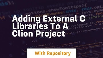 Adding external c libraries to a clion project