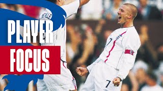 David Beckham’s World-Class Performance v Greece | Player Focus | England