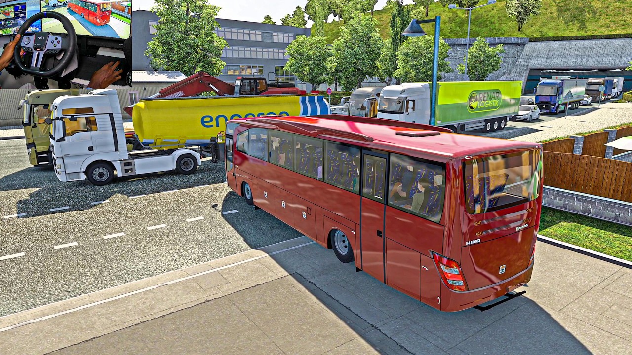 Euro Truck Simulator Mods- Hino Bus with PXN V9 Gen 2