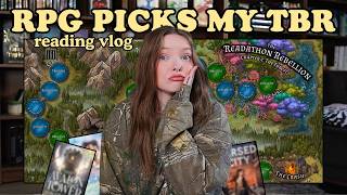 tbr game picks my reads 📚 readathon rebellion reading vlog
