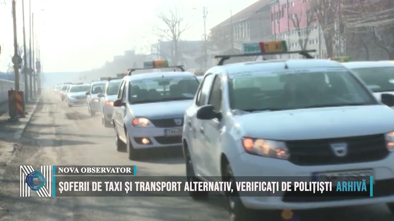 Șoferii de taxi și transport alternativ, verificați de polițiș Șoferii de taxi și transport alternativ, verificați de polițiș