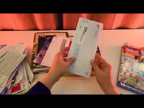 Soothing Mail Opening, Sorting, and Page Flipping Sounds - ASMR