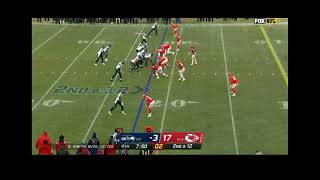 Geno Smith throws a Interception vs Chiefs