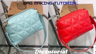 Cute shoulder bag making tutorial / DIY