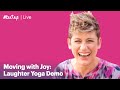 Recording moving with joy laughter yoga demo