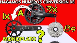 CONVERSION DE 3X8 o 3x9 a 1x8 INSTALACION , VENTAJAS Y DESVENTAJS/PHXBIKING