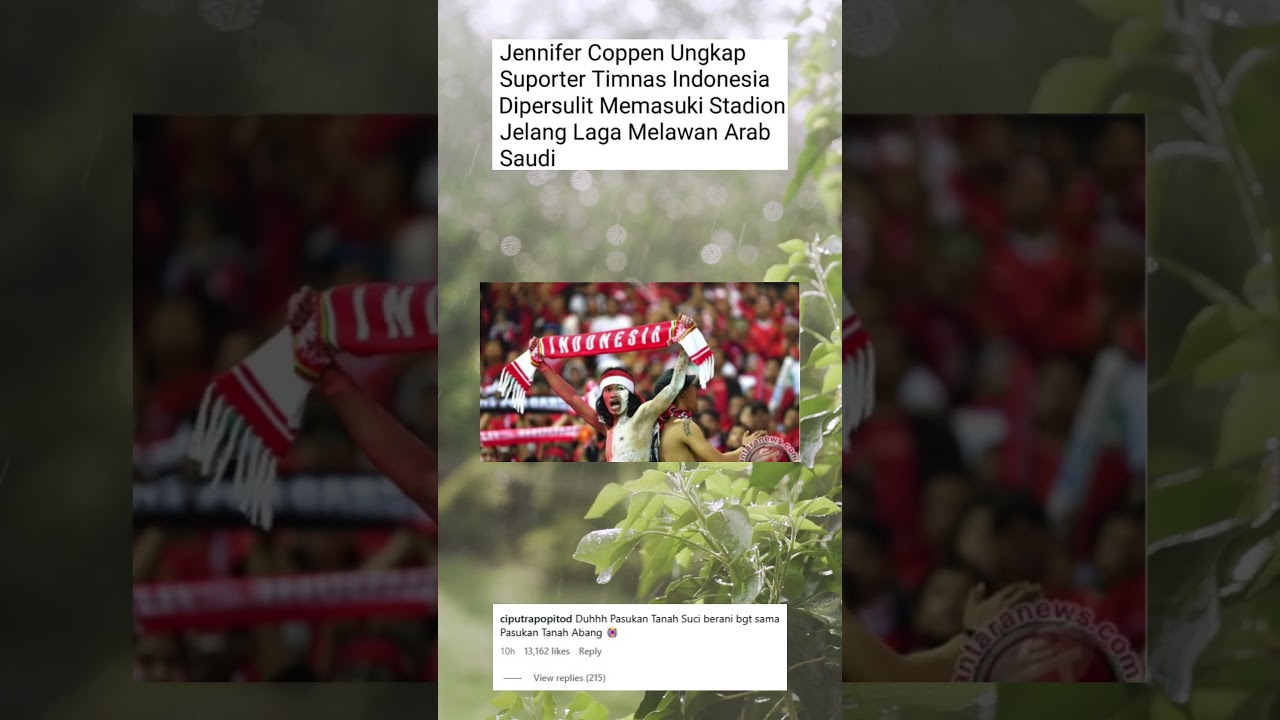 Jennifer Coppen Ungkap Supporter Timnas di Persulit