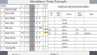 Attendance Form Training video