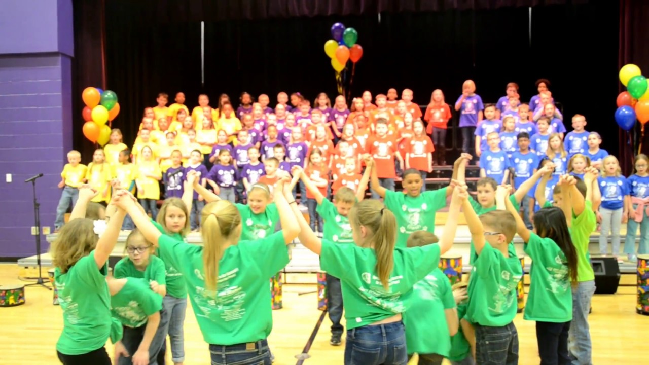 Brown Elementary 2nd Grade  Program (3-9-17) In And Out The Dusty Bluebells