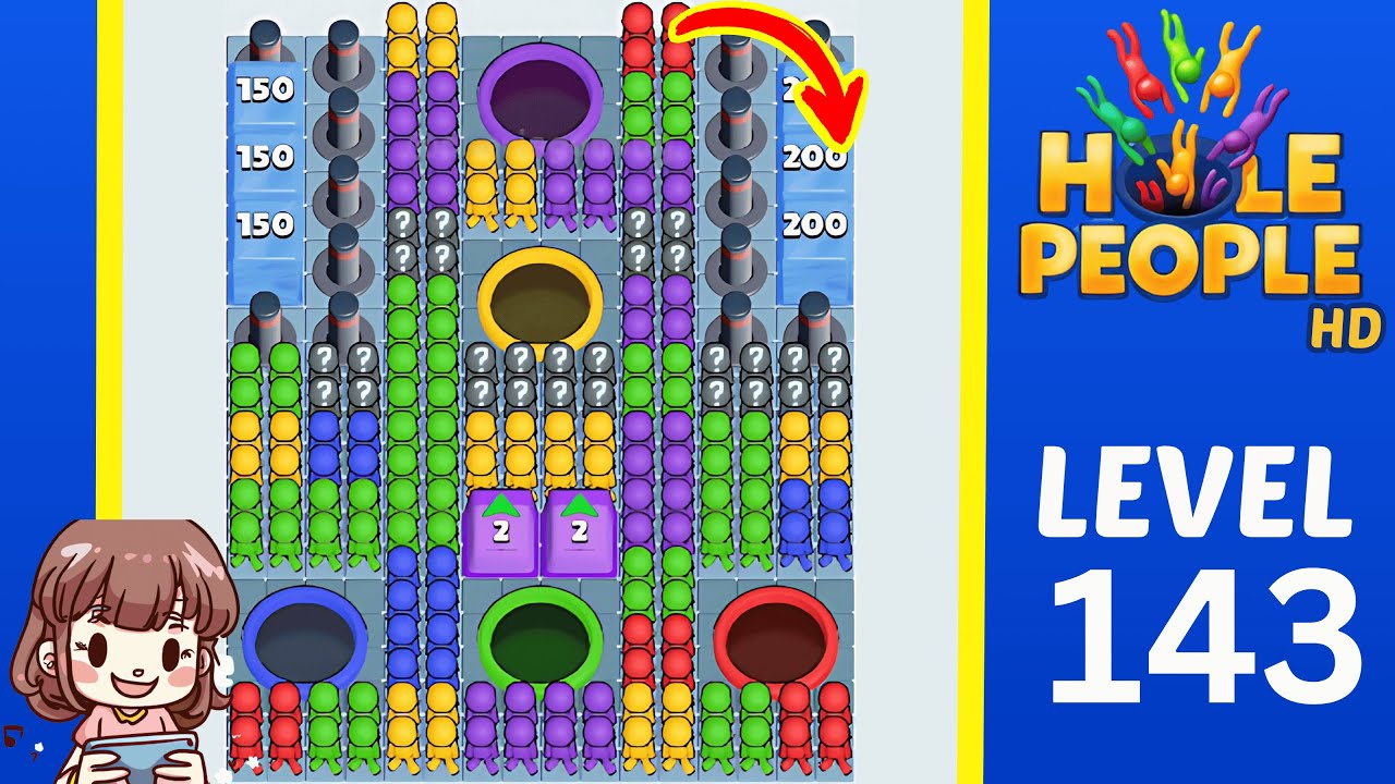 Hole People Level 143 Solution Walkthrough
