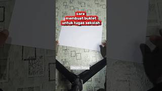 Cara membuat buklet untuk tugas sekolah #buklet #bukletsederhana #tugassekolah