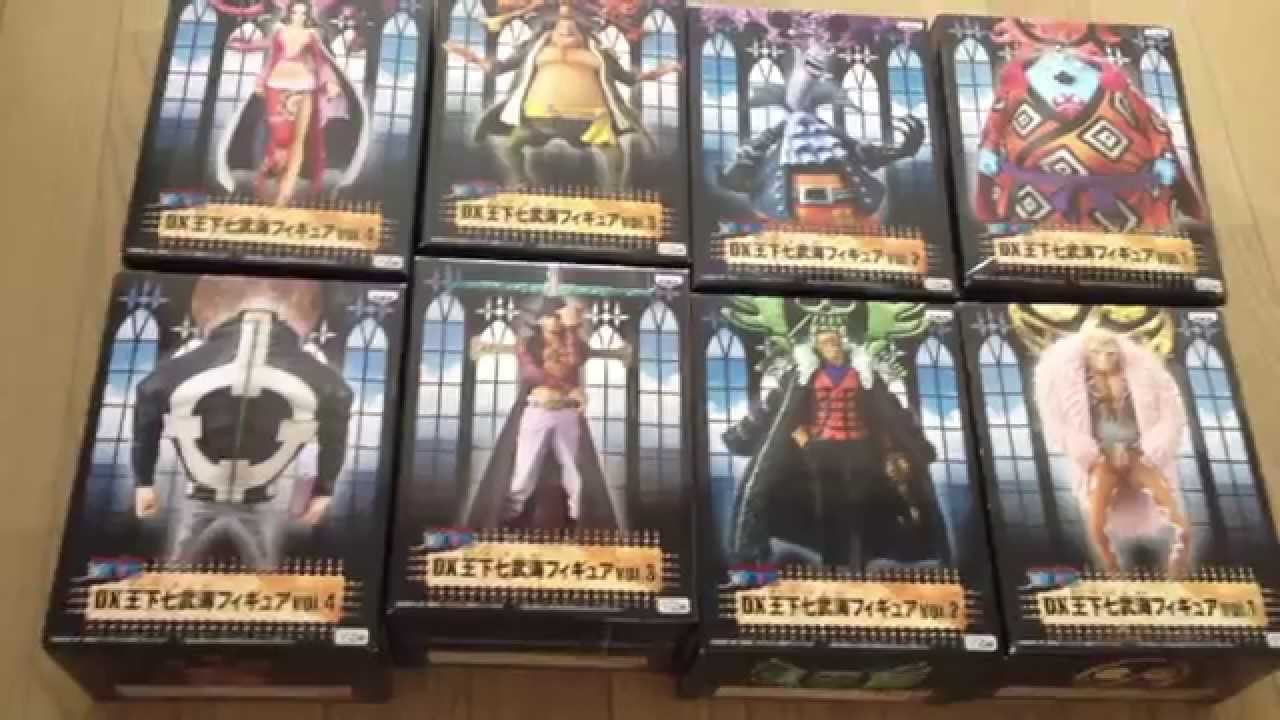 One Piece Seven Warlords Set Jinbei Crocodile Hancock Doflamingo Banpresto Figurine Japan Foj Youtube