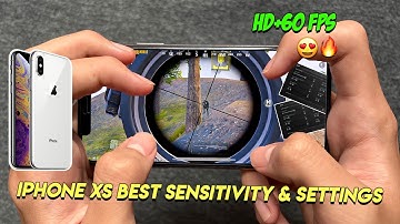 iPhone XS HD+60FPS 🔥 | iPhone XS BEST SENSITIVITY & SETTINGS 😱 | PUBG MOBILE 💖