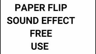 Paper Sound Effect