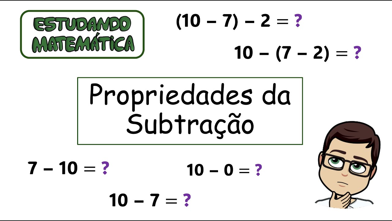 Propriedades da Subtração - Operação Inversa da Adição e Elemento ...