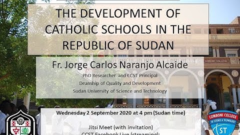 The Development of Comboni Schools in the Republic of Sudan