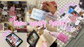 New Year Reset 2026💫 vision board, goal setting, plan & prep, habits & more!💗