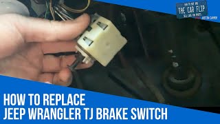 How To Replace A Jeep Wrangler TJ Brake Switch - YouTube