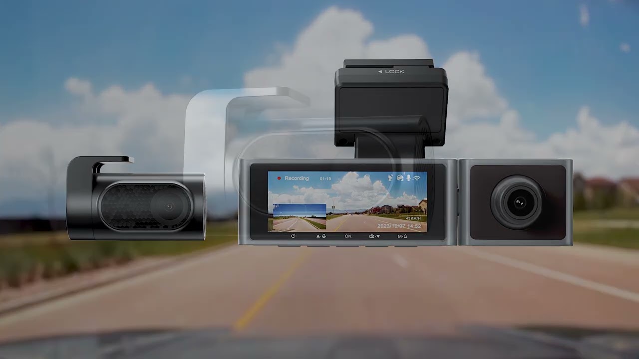 OMBAR M571 3 Channel Dash Cam