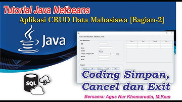 Belajar Java Netbeans + Free coding || Aplikasi CRUD Data Mahasiswa [Bagian-2]