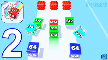 Jelly Run 2048 - Gameplay Walkthrough Part 2 256K Unlocked (iOS,Android Gameplay)