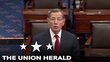 Senator Barrasso houdt toespraak ter gelegenheid van de verkiezingsverjaardag van president Trump