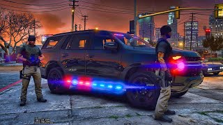Playing GTA 5 As A POLICE OFFICER Gang Unit Patrol|| GTA 5 Mod| 4K