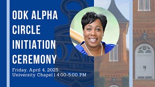 ODK Alpha Circle Initiation Ceremony featuring Tamara Futrell
