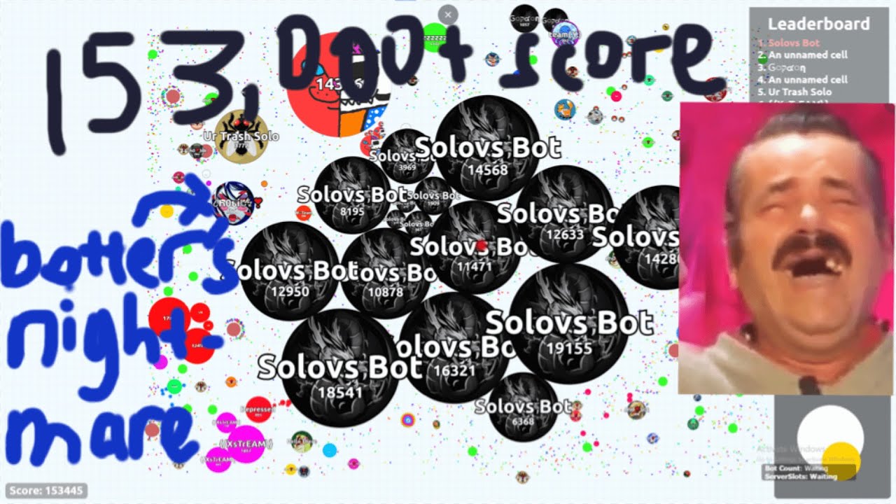 EVEN MY GRANDMA CAN PLAY BETTER THAN YOU?!|Agario Solo Highlight+Destroying Botters exp/ffa gameplay