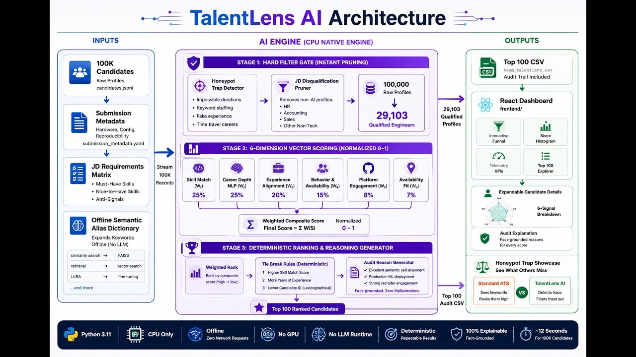 TalentLens AI — Candidate Discovery & Ranking Engine | Redrob Hackathon v4