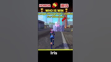 HOMOR VS IRIS CHARACTER 😱 | WHO IS WIN 🏆 | #shorts #freefire #viral #ffshorts