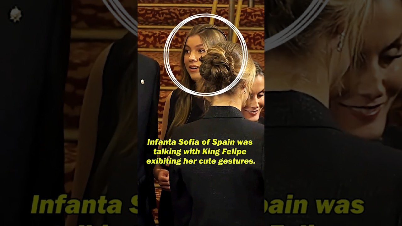 Infanta Sofia showed a very cute gesture