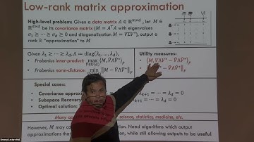 Private Optimization and Statistical Physics: Low-Rank Matrix Approximation - Nisheeth Vishnoi