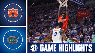 Auburn Tigers at No. 16 Florida Gators | Game Highlights | 2026 SEC Men's Basketball